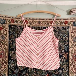 Red/White Striped Tank